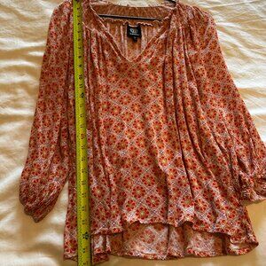 XL Womens Orange Top 24" Long